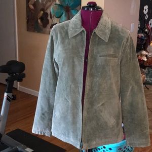 Green suede Jaclyn Smith jacket!!